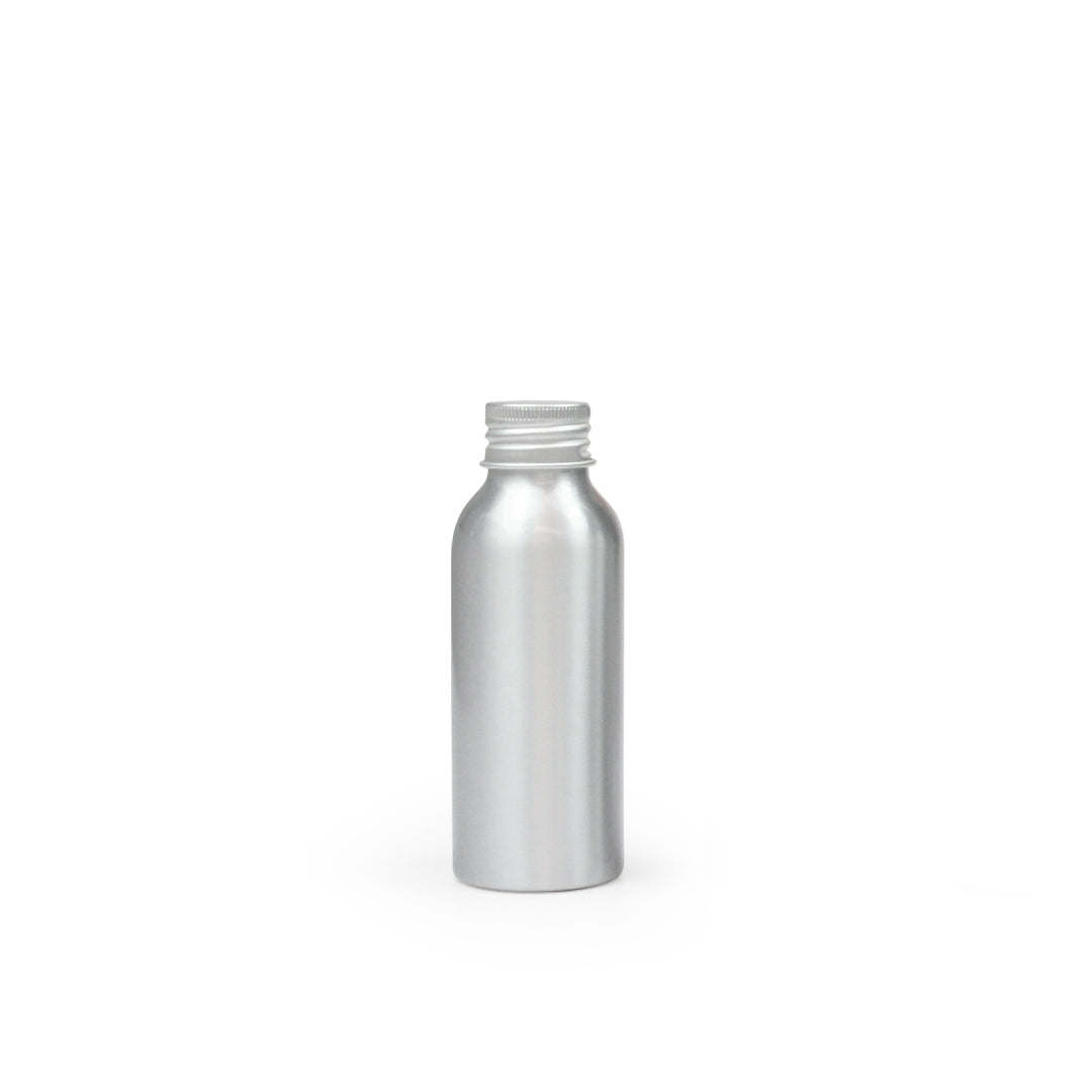 100ml Silver Aluminium Bottle (24/410)
