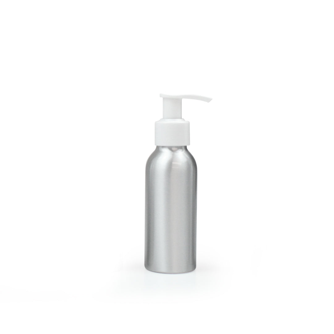 100ml Silver Aluminium Bottle (24/410)