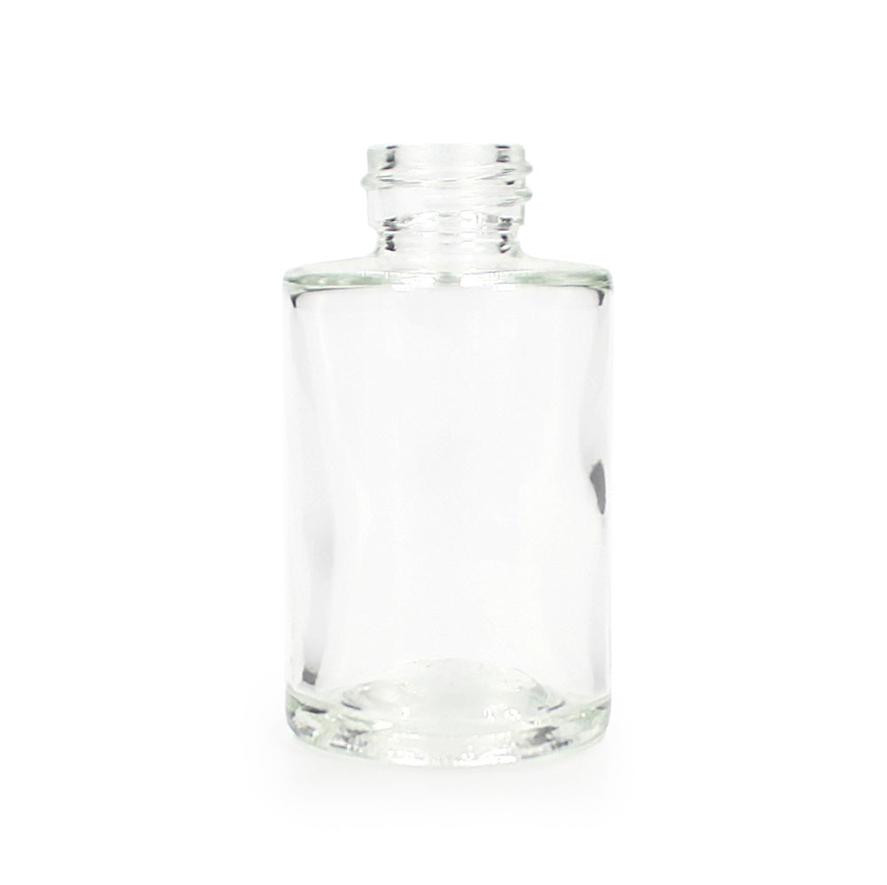 30ml Clear Glass Flat Shouldered Bottle (20/410)