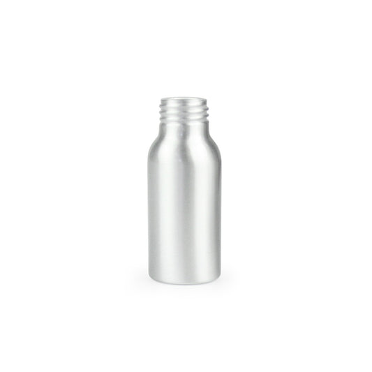 50ml Silver Aluminium Bottle (24/410) - Bottle Only