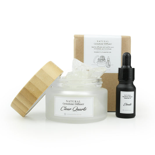 Natural Gemstone Diffuser - Crystal Clear Quartz - essentoils.co.za