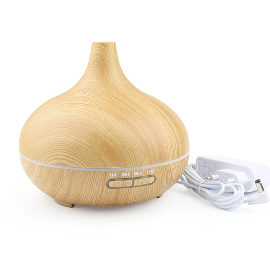 Light Wood 400ml Ultrasonic Essential Oil Aroma Diffuser - essentoils.co.za