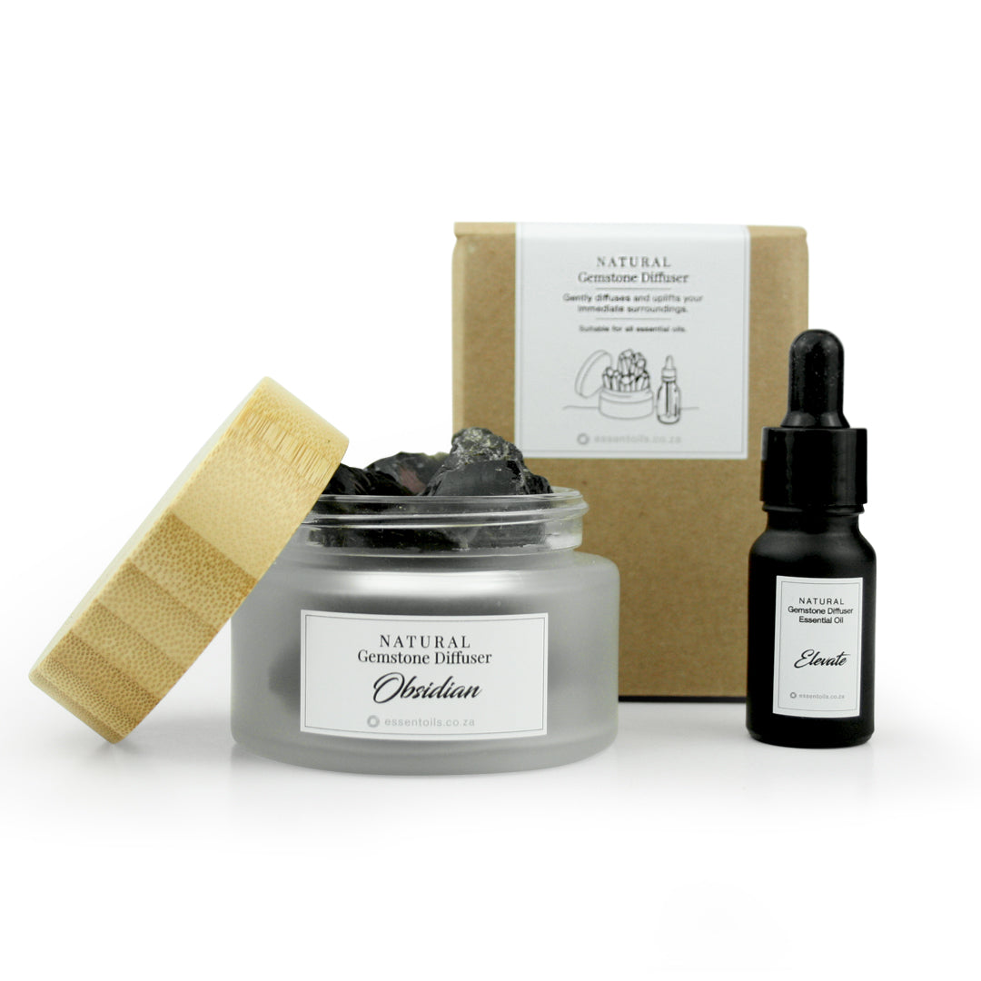 Natural Gemstone Diffuser - Obsidian - essentoils.co.za