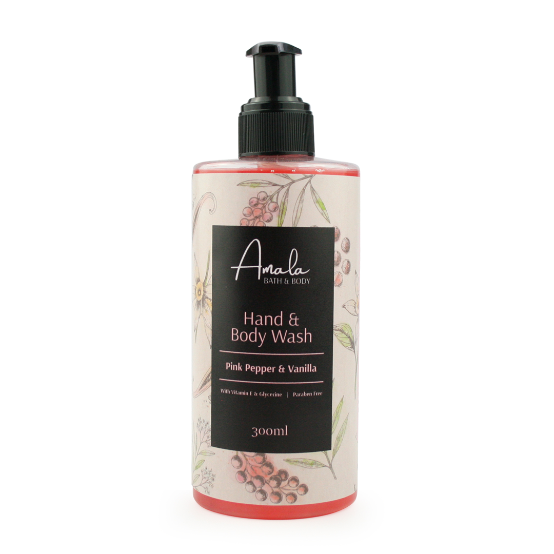 Amala Hand & Body Wash - Pink Pepper Vanilla