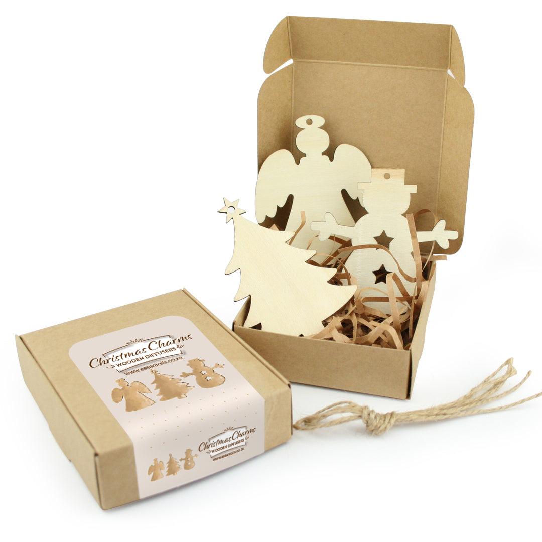 Festive Wooden Diffuser Ornament Gift Set