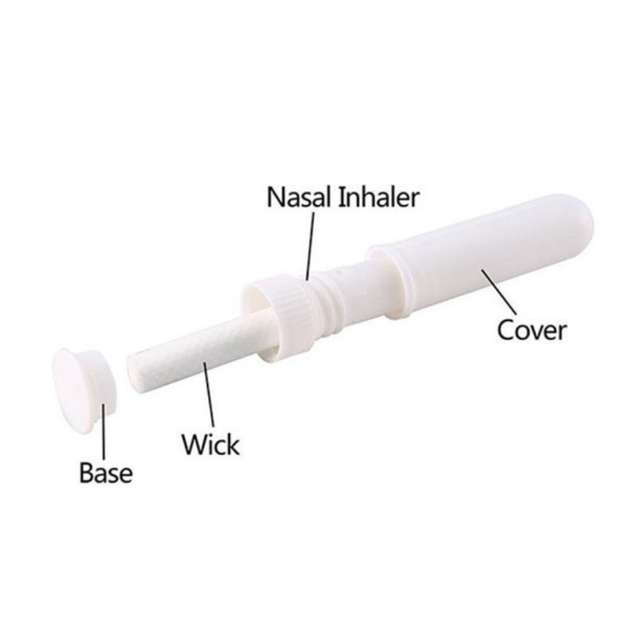 White Aromatherapy Nasal Inhaler - Set of 6 - essentoils.co.za