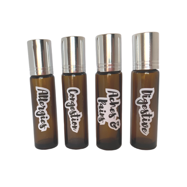 General Blends Roller Bottle Stickers - English or Afrikaans - essentoils.co.za