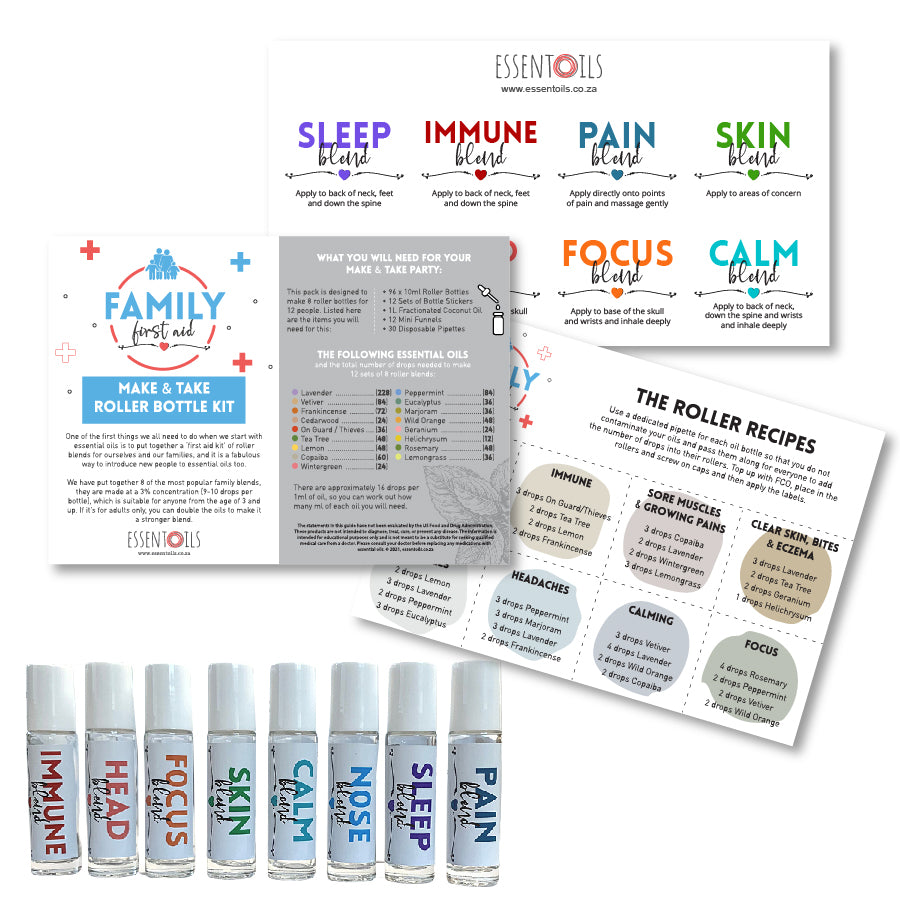 Family First Aid Make & Take Kit - essentoils.co.za