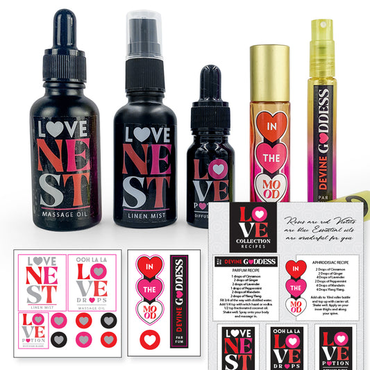 Love Potions Stickers & Bottles - essentoils.co.za