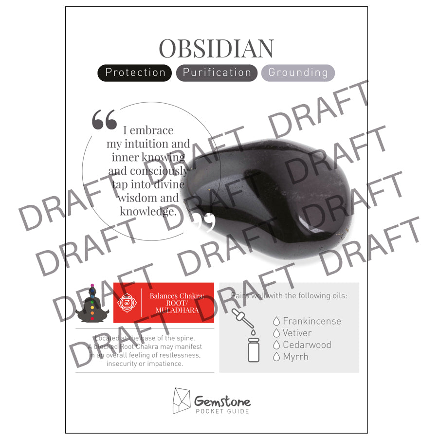 Obsidian Tumbled Gemstone Chips (15g) - essentoils.co.za