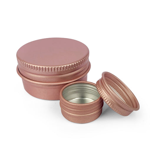 Rose Gold Aluminium Tin - essentoils.co.za