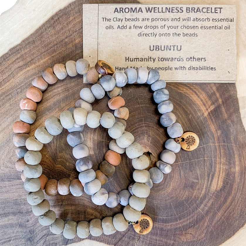 Clay Aromatherapy Ubuntu Bracelet - essentoils.co.za