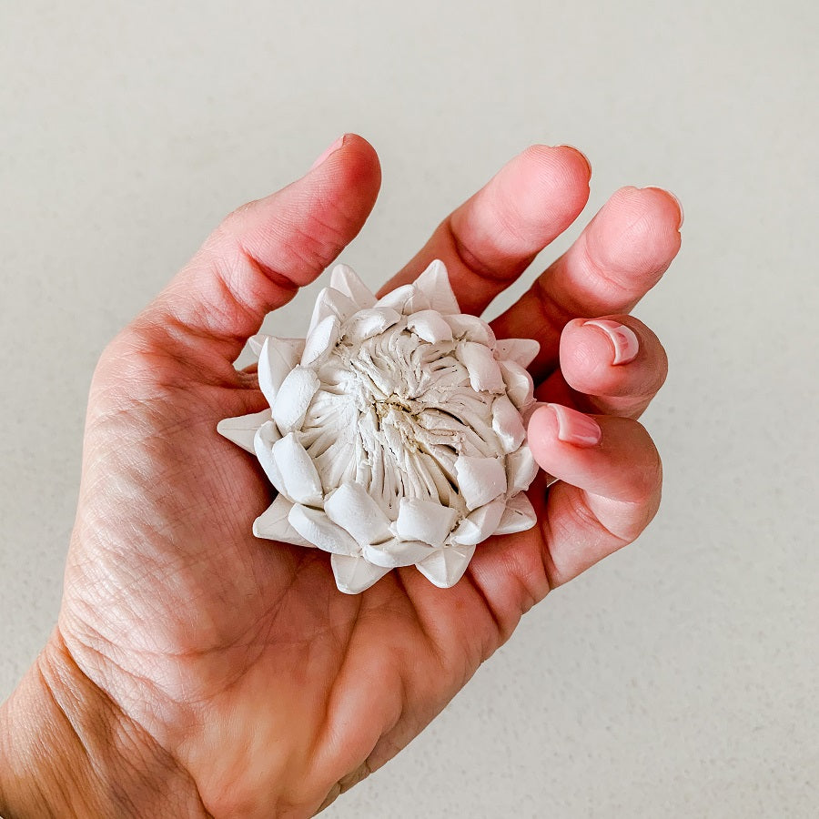 Ceramic Protea Diffuser & Anxiety Blend Gift Set - essentoils.co.za