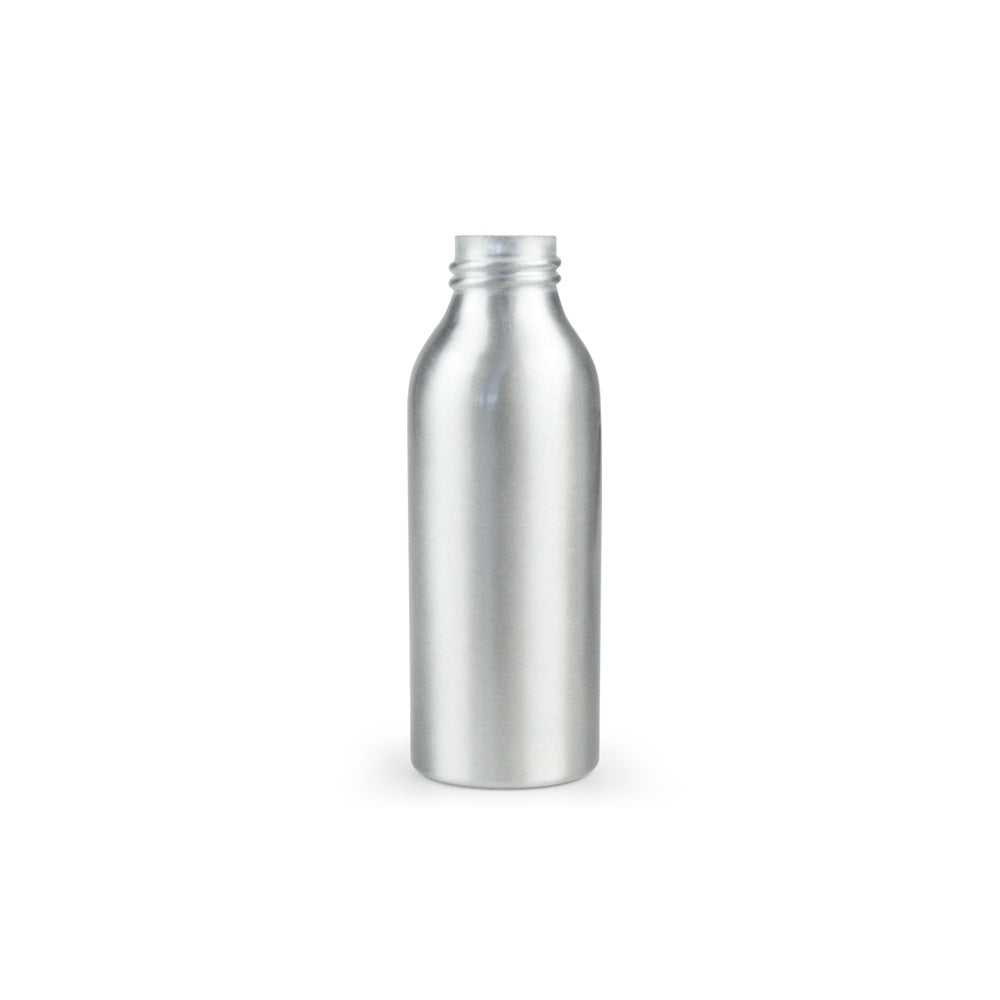100ml Silver Aluminium Bottle (24/410) - Bottle Only