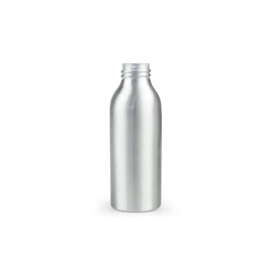 100ml Silver Aluminium Bottle (24/410) - Bottle Only