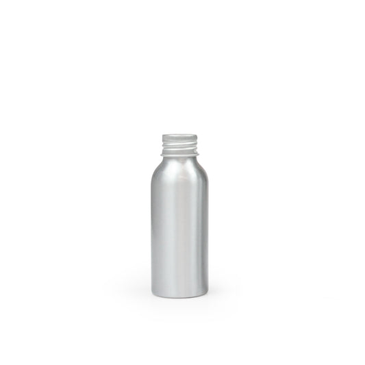 100ml Silver Aluminium Bottle with Aluminium Cap (24/410) - essentoils.co.za