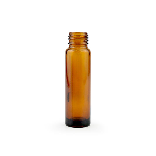 10ml Amber Glass Roller Bottle - Bottle Only (Closure Not Included)