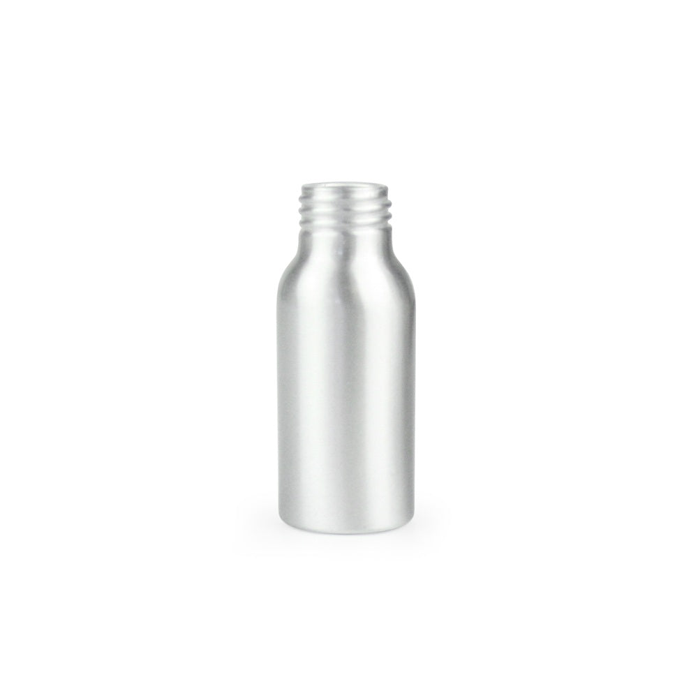 50ml Silver Aluminium Bottle (24/410) - Bottle Only