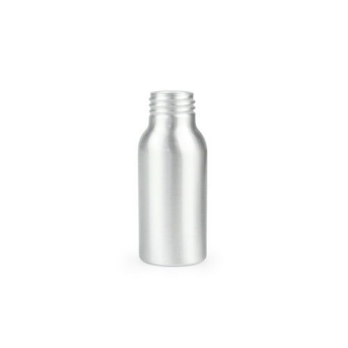 50ml Silver Aluminium Bottle (24/410) - Bottle Only