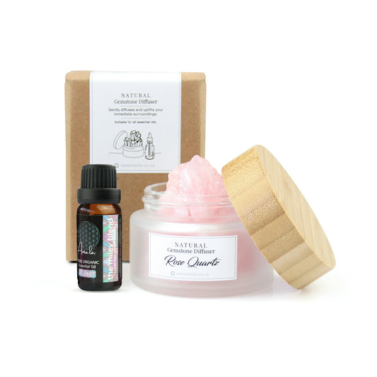 Natural Gemstone Diffuser - Rose Quartz & The Miley