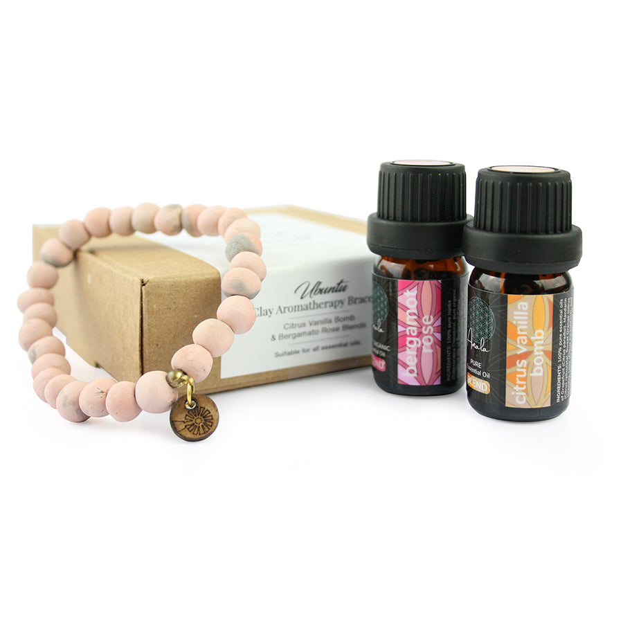 Aromatherapy Ubuntu Bracelet & Oil Blends Gift Set