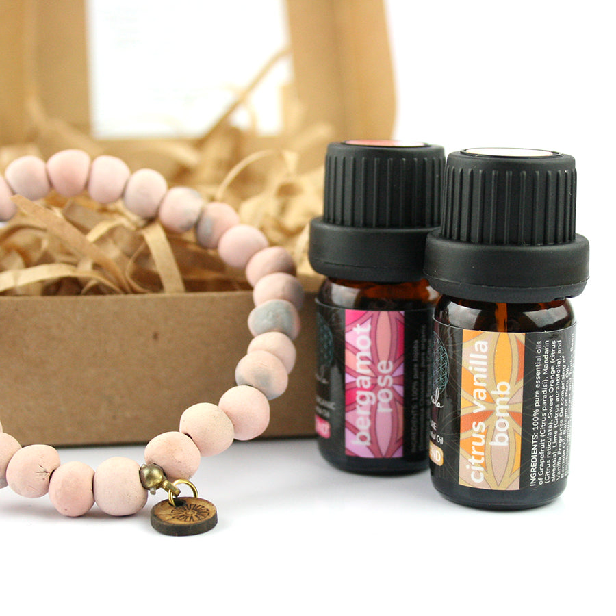 Aromatherapy Ubuntu Bracelet & Oil Blends Gift Set