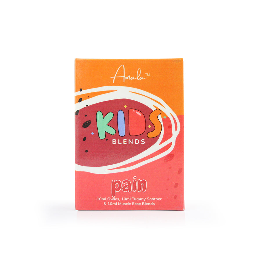 Amala Kids Pain Box - 3 Pure Essential Oil Rollers for Pain, Inflammation & Stings