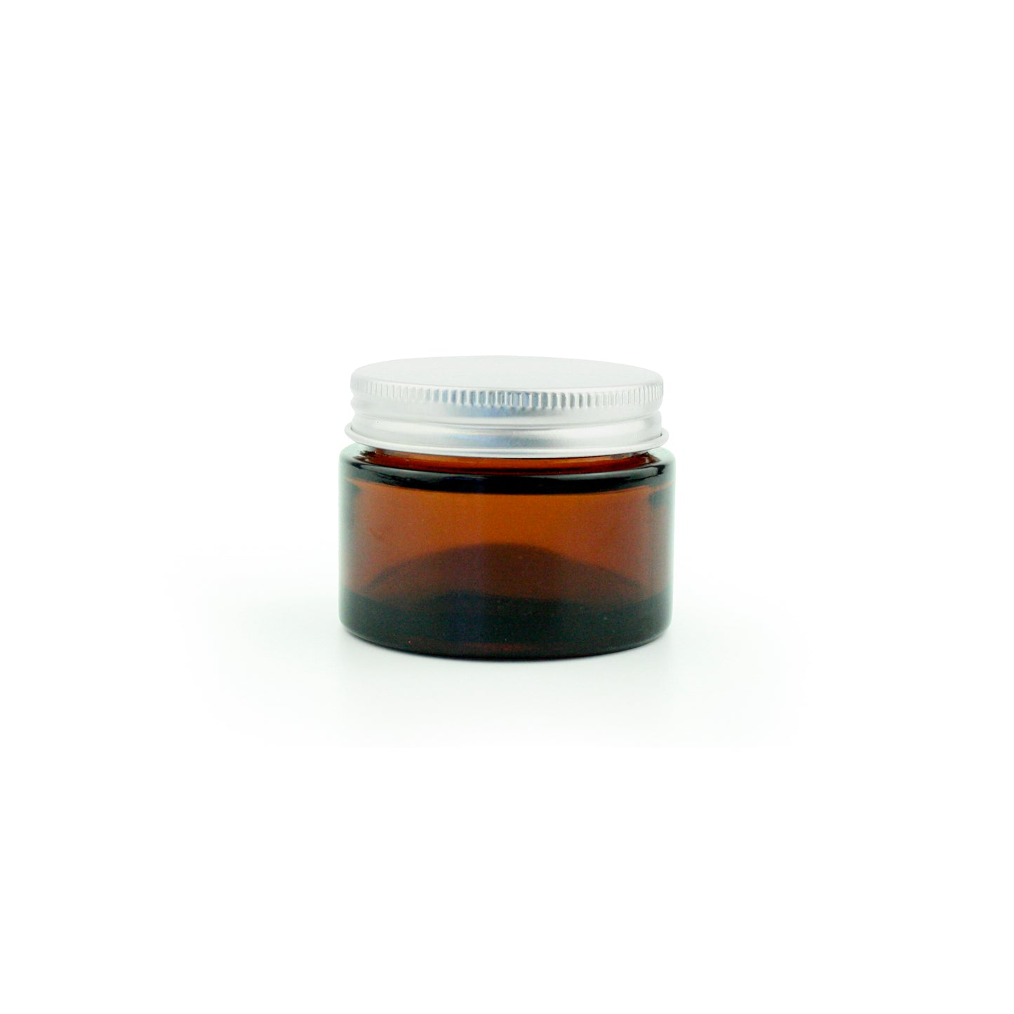 Amber Glass Jar with Aluminium Lids - 50ml