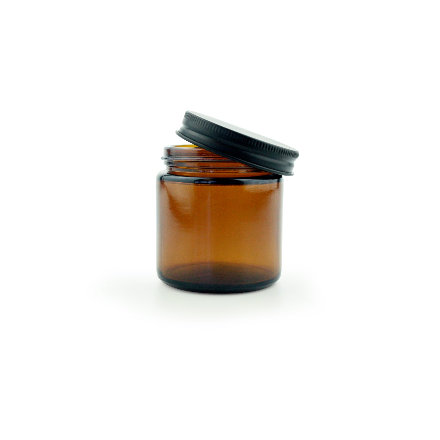 Amber Glass Jar with Aluminium Lids - 100ml