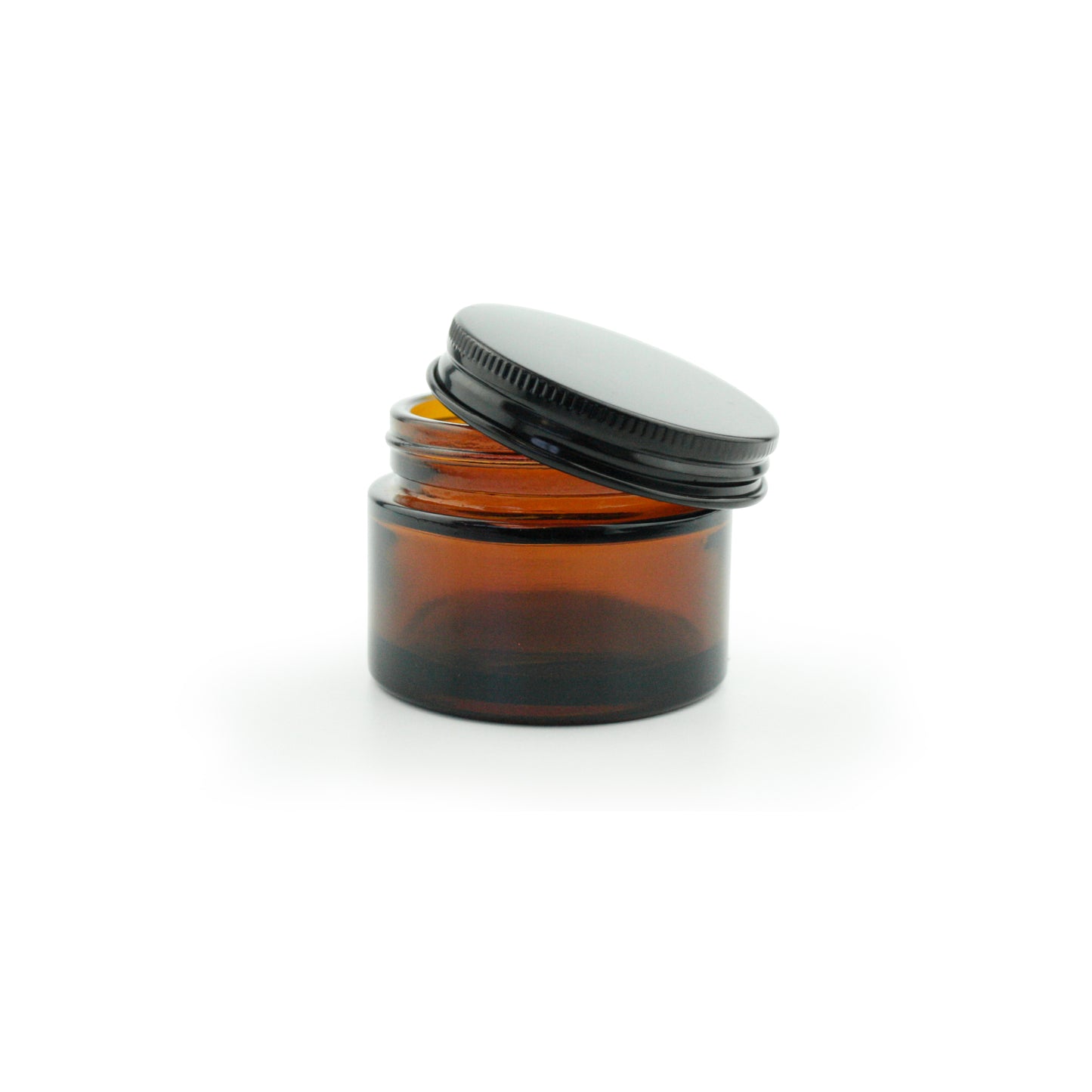 Amber Glass Jar with Aluminium Lids - 50ml