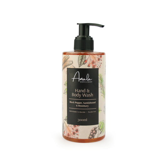 Amala Hand & Body Wash - Black Pepper, Rosemary & Sandalwood