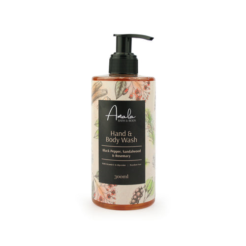 Amala Hand & Body Wash - Black Pepper, Rosemary & Sandalwood