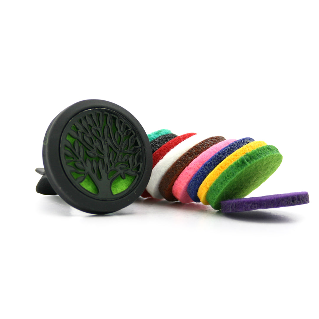 Tree of Life Car Diffuser - Black Stainless Steel