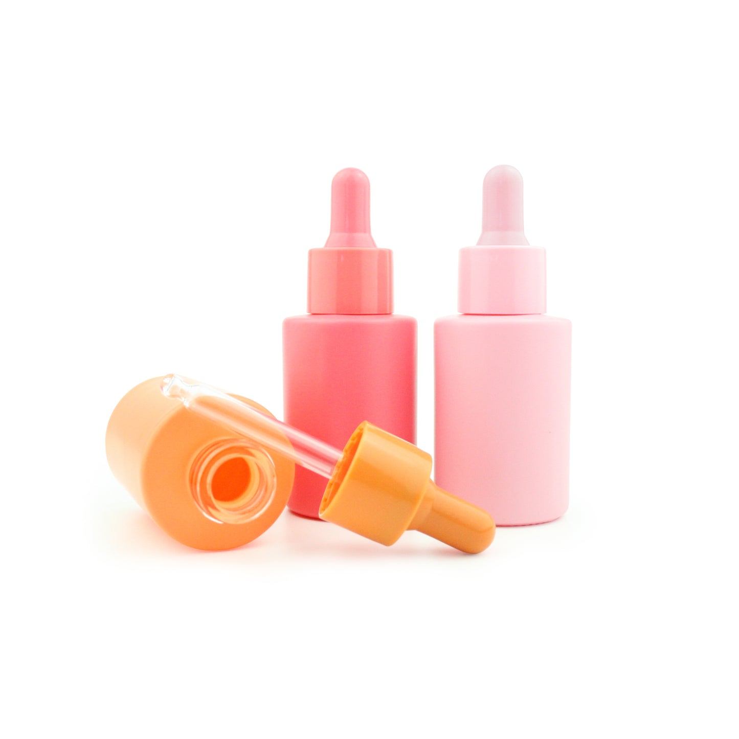 Pastel Coloured 30ml Glass Bottles with Matching Dropper