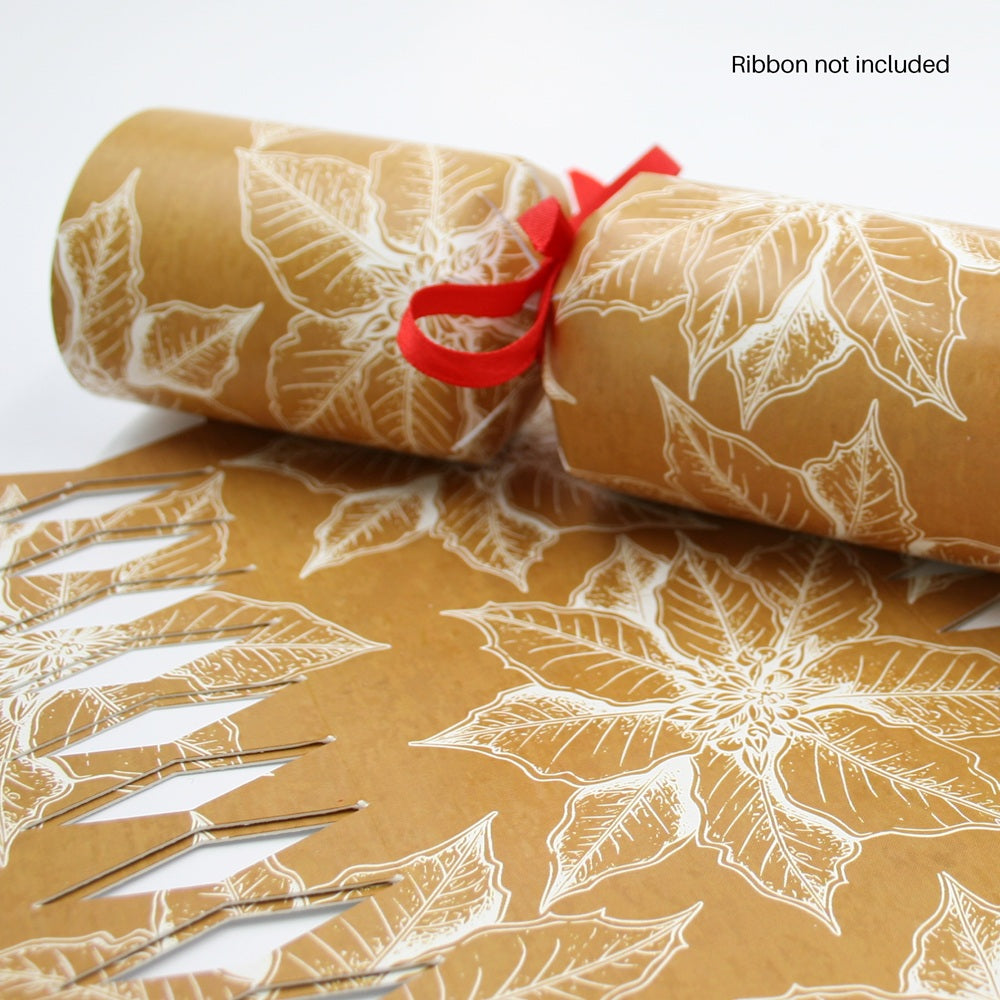 DIY Christmas Crackers – Set of 4 - Natural Brown & White