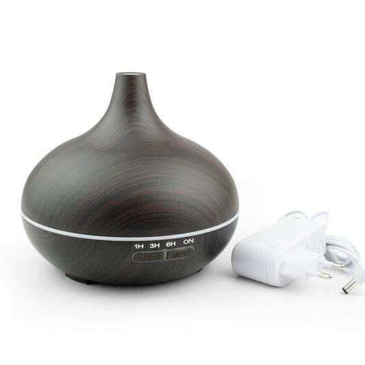 Dark Wood 400ml Ultrasonic Essential Oil Aroma Diffuser - essentoils.co.za