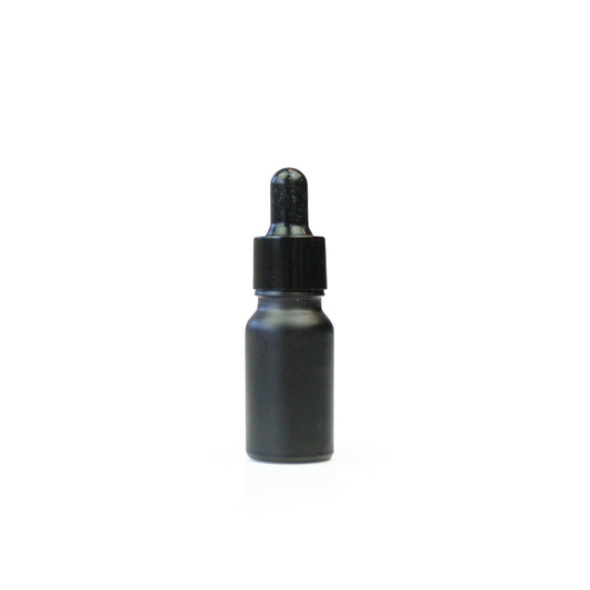 Matt Black Glass Bottle with Black Dropper - 10ml, 20ml & 30ml - 10ml - essentoils.co.za