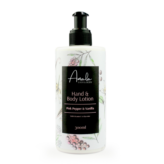 Amala Hand & Body Lotion - Pink Pepper Vanilla