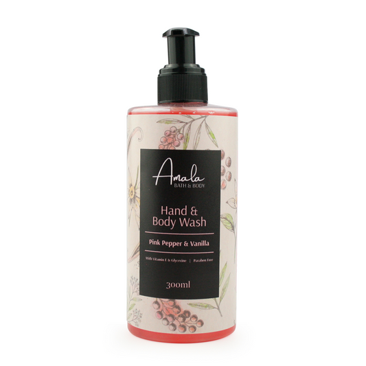 Amala Hand & Body Wash - Pink Pepper Vanilla