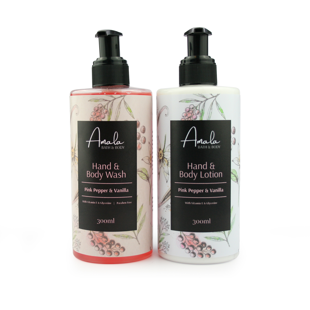 Amala Hand & Body Wash - Pink Pepper Vanilla