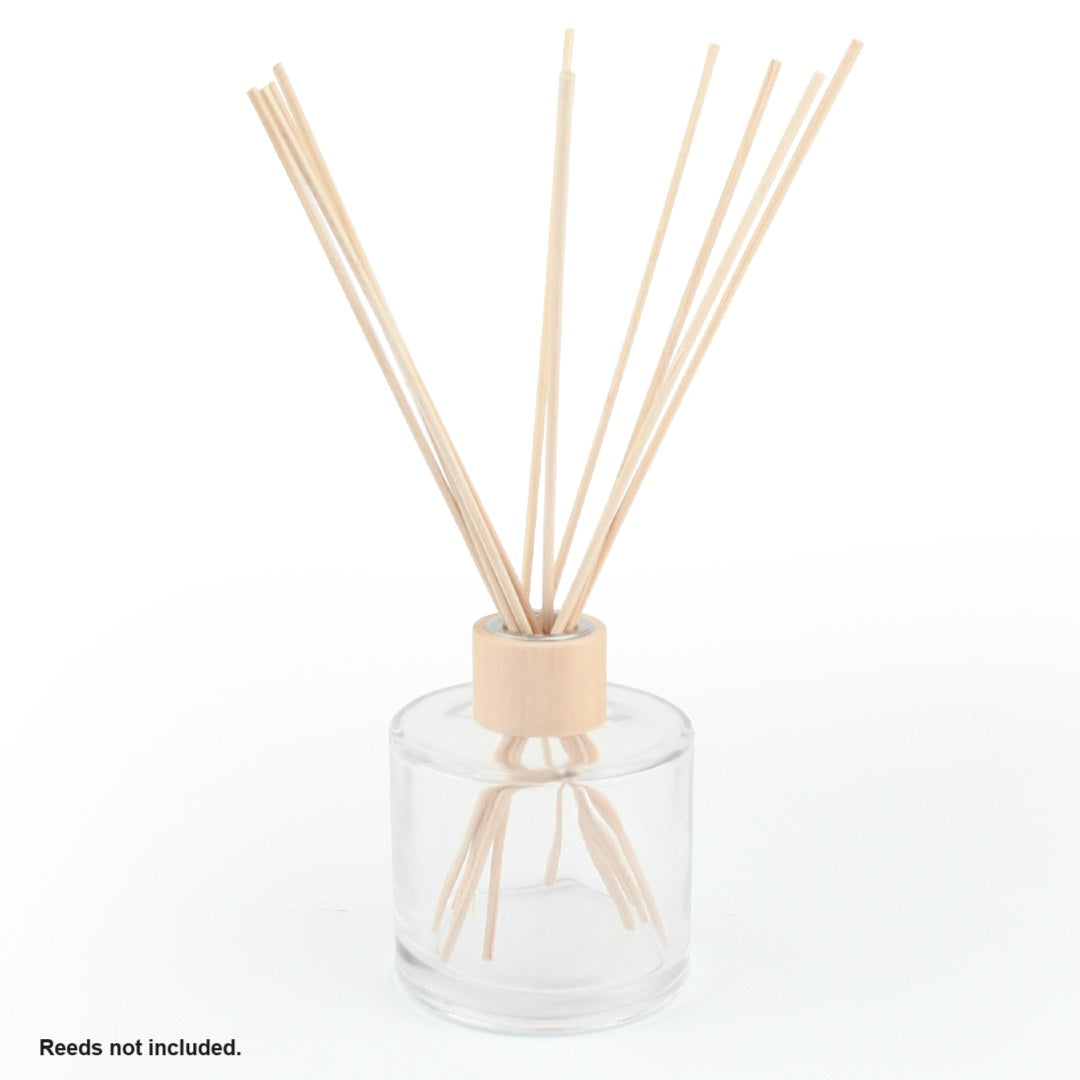 Inner Cap Reed Diffuser Side View Clear Reed Diffuser Jar 150ml Bamboo Cap (no reeds) – essentoils.co.za