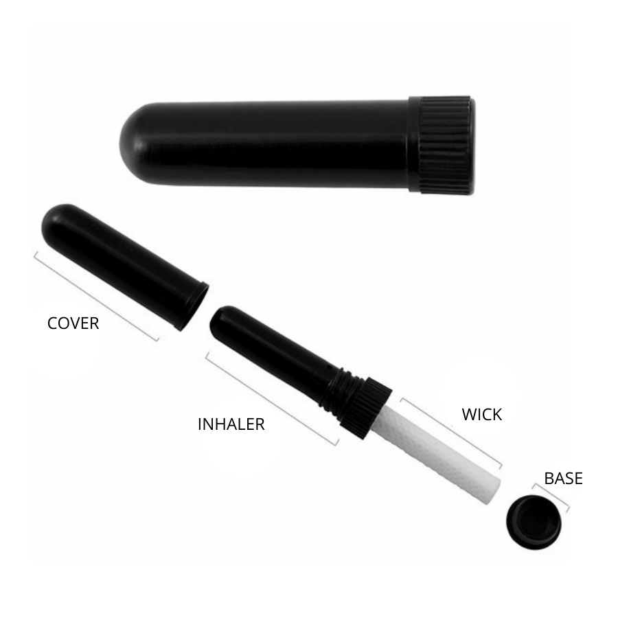 Black Aromatherapy Nasal Inhaler - Set of 6 – essentoils.co.za
