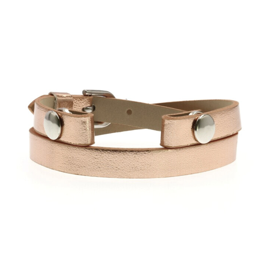 Extra Leather Strap for Aromatherapy Wrap Bracelet (Strap only) - Rose Gold - essentoils.co.za