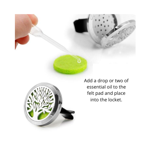Tree of Life Car Diffuser - Stainless Steel - essentoils.co.za