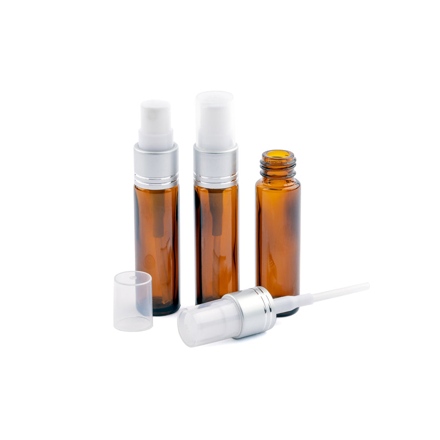 10ml Amber Glass Spray Bottle - Pack of 3 - essentoils.co.za