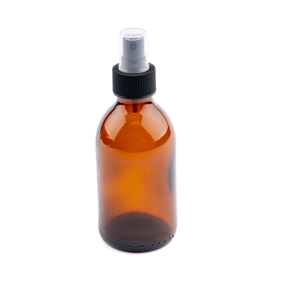 200ml Amber Glass Bottle with Assorted Tops - Spray - essentoils.co.za