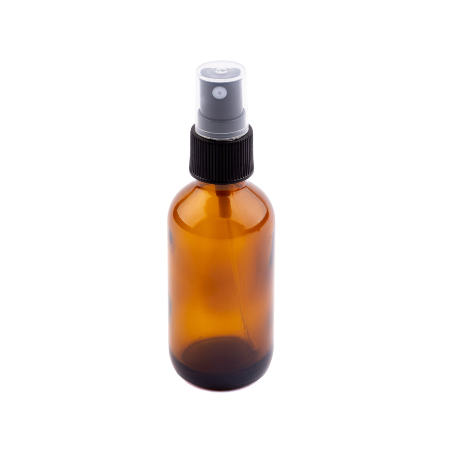 Amber Spray Top Glass Bottle - 30ml & 50ml - essentoils.co.za