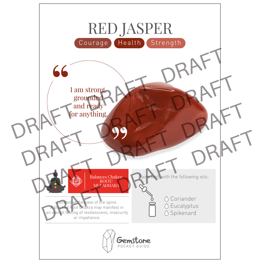Red Jasper Tumbled Gemstone Chips (15g) - essentoils.co.za