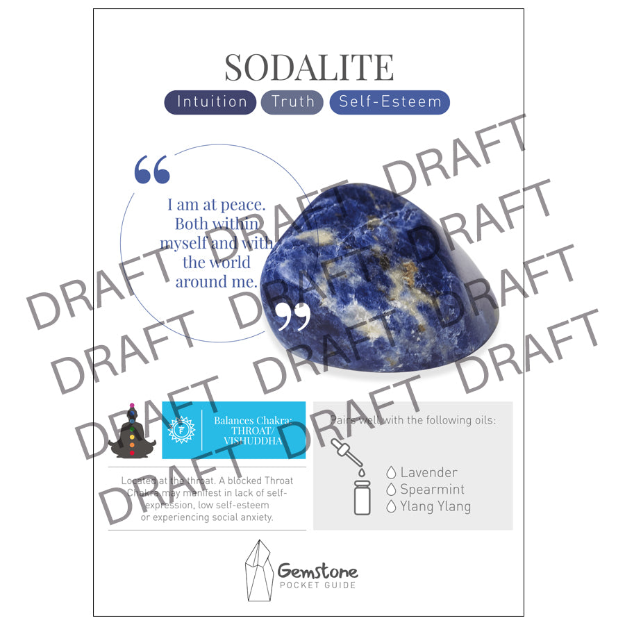 Sodalite Tumbled Gemstone Chips (15g) - essentoils.co.za