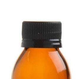100ml Amber Glass Spray & Pump Bottle with Assorted Tops - Black Screw Cap - essentoils.co.za